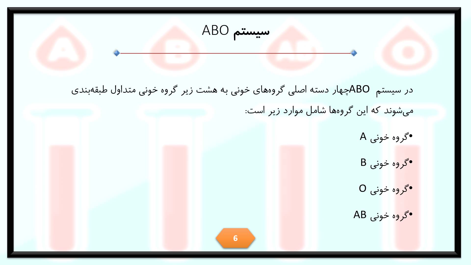 پاورپوینت در مورد گروه خونی 